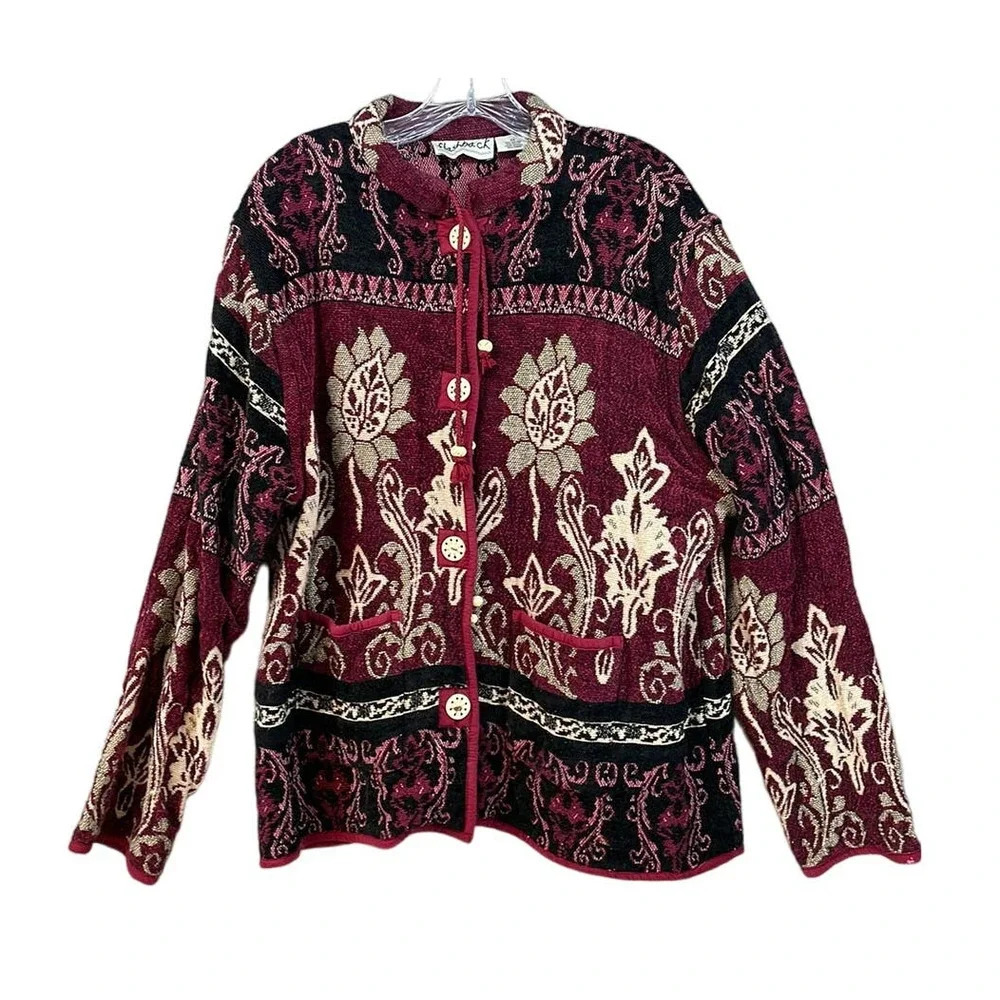 Vintage Flashback‎ Plus Size Tapestry Design Coat Size 3X